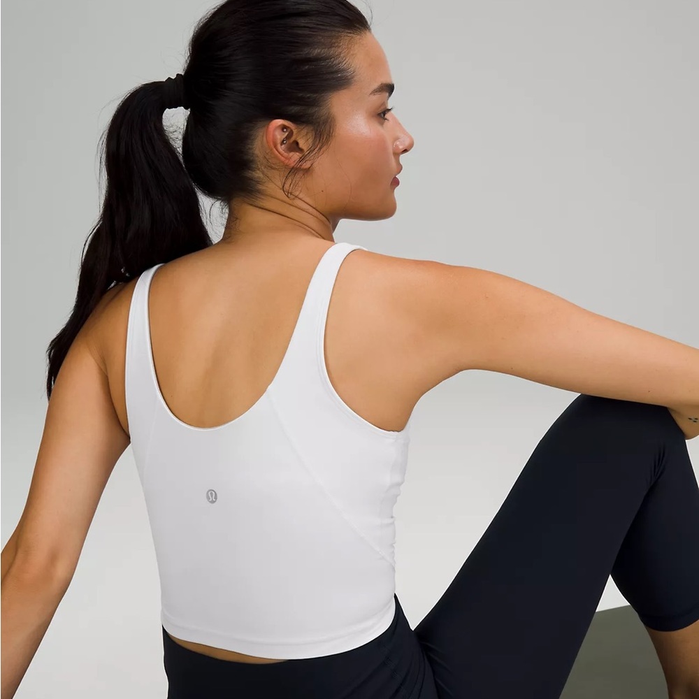 white lululemon align tank